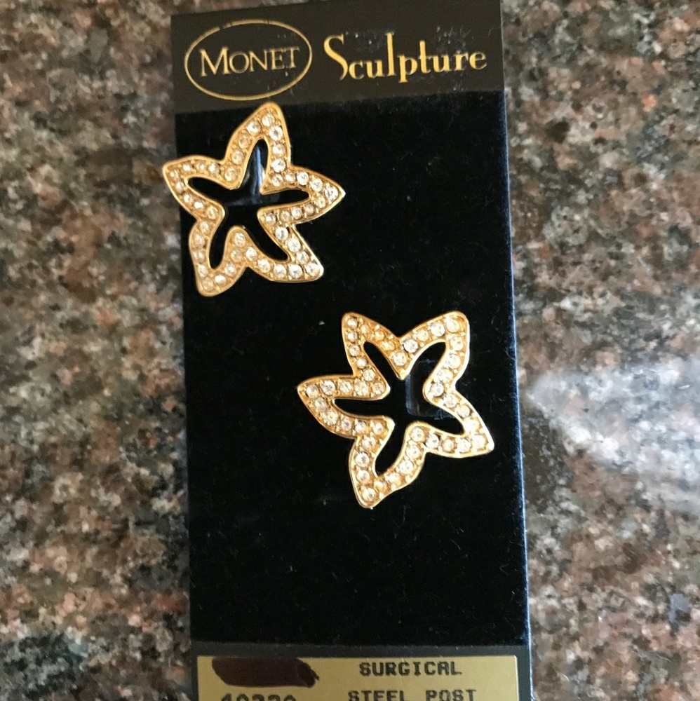 Monet Gold Earrings steel post